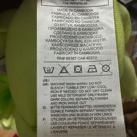 Adidas Originals Trefoil Neon Green Sleeveless Crop Tank Top Size XL Logo - Picture 6 of 7